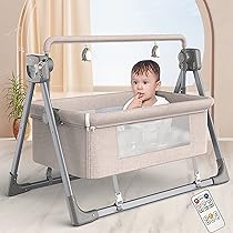 besrey　ベビーベッド　3in1 ゆりかご Amazon.co.jp: 3in1 ベビーベッド 添い寝 ベビーバウンサー 電動